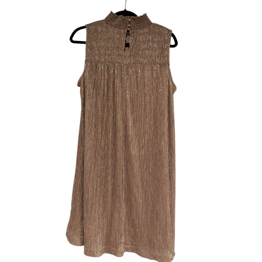 Nine West NWT Sleeveless Mick Neck Shimmering Party Dress
